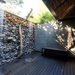 Outdoor shower.